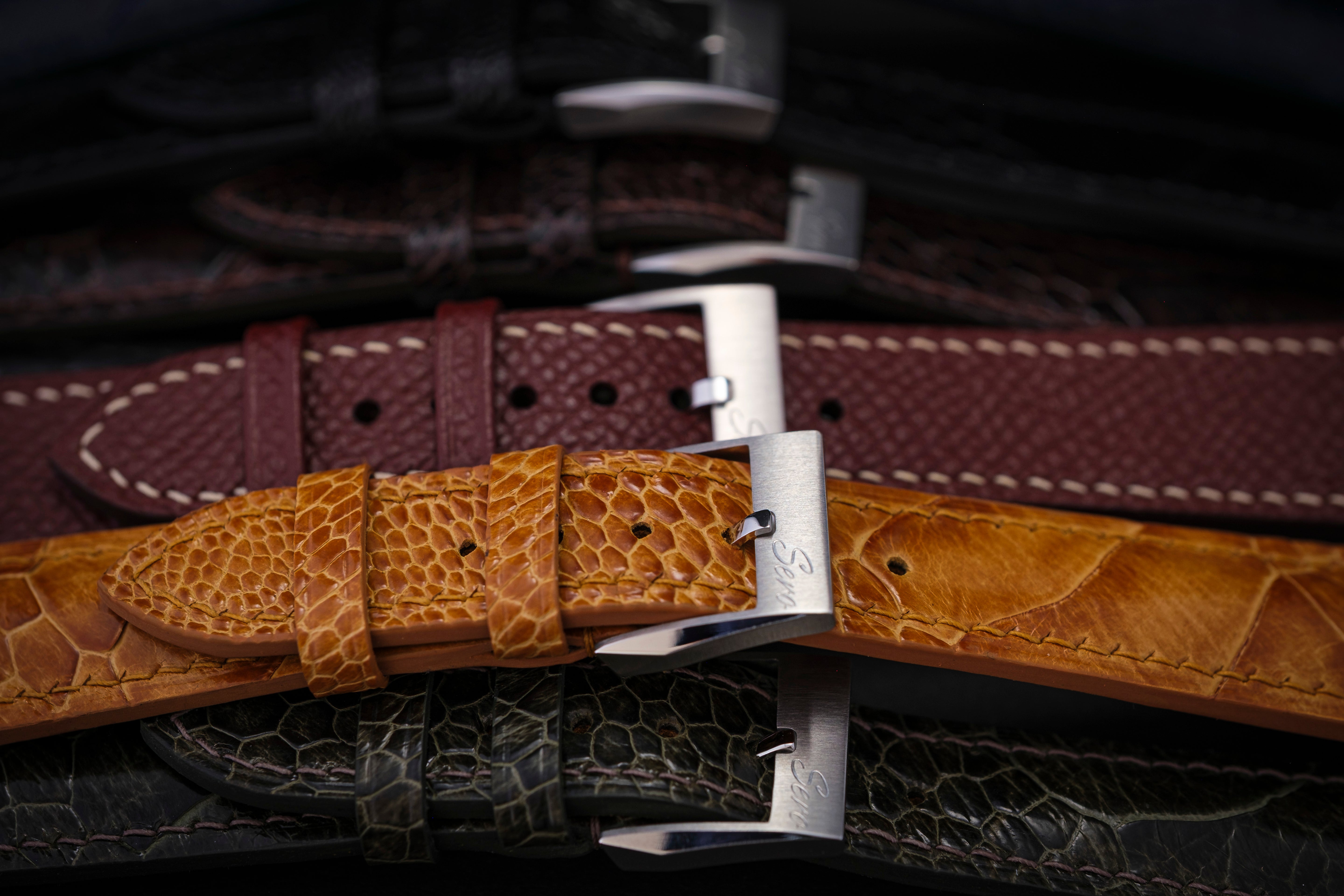 Handmade Ostrich Leather Straps